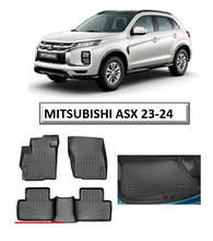 Cargar imagen en el visor de la galería, Alfombra WeatherTech primera, segunda fila y maleta para Mitsubishi ASX 2023-2025