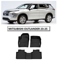 Cargar imagen en el visor de la galería, Alfombra WeatherTech, primera y segunda fila Mitsubishi Outlander 2023-2025