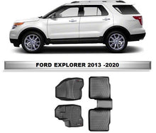 Cargar imagen en el visor de la galería, Alfombra WeatherTech, primera y segunda fila Ford Explorer 2011 - 2020