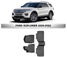 Cargar imagen en el visor de la galería, Alfombra WeatherTech, primera y segunda fila Ford Explorer 2021-2024