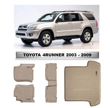 Cargar imagen en el visor de la galería, Alfombra WeatherTech primera, segunda fila y maleta para Toyota 4Runner 2003-2009