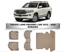Cargar imagen en el visor de la galería, Alfombra WeatherTech primera, segunda fila y maleta Toyota Land Cruiser Roraima L200 2012-2019