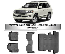 Cargar imagen en el visor de la galería, Alfombra WeatherTech primera, segunda fila y maleta Toyota Land Cruiser Roraima L200 2012-2019