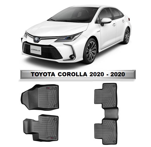 Alfombra WeatherTech primera y segunda fila Toyota Corolla 2020-2024