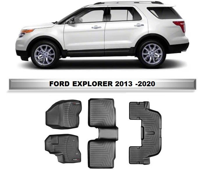 Alfombra WeatherTech, primera, segunda y tercera fila Ford Explorer 2011 - 2020