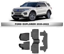Cargar imagen en el visor de la galería, Alfombra WeatherTech, primera, segunda y tercera fila Ford Explorer 2021-2024
