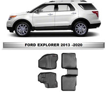 Cargar imagen en el visor de la galería, Alfombra WeatherTech, primera y segunda fila Ford Explorer 2011 - 2020
