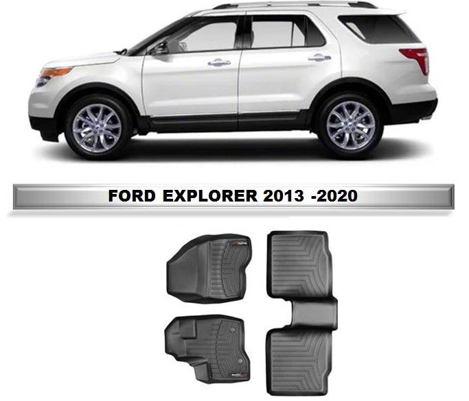 Alfombra WeatherTech, primera y segunda fila Ford Explorer 2011 - 2020