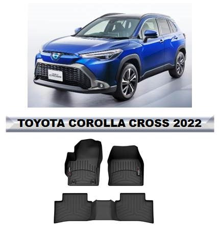 Alfombra WeatherTech primera y segunda fila Toyota Corolla Cross 2022-2024