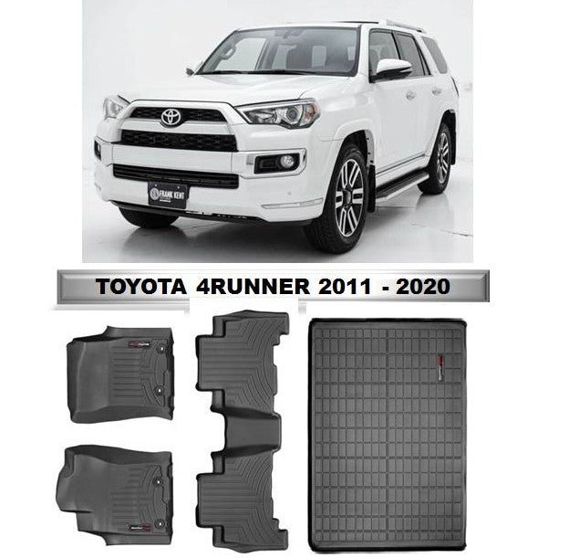 Alfombra WeatherTech primera, segunda fila y maleta para Toyota 4Runner TRD 2010-2024