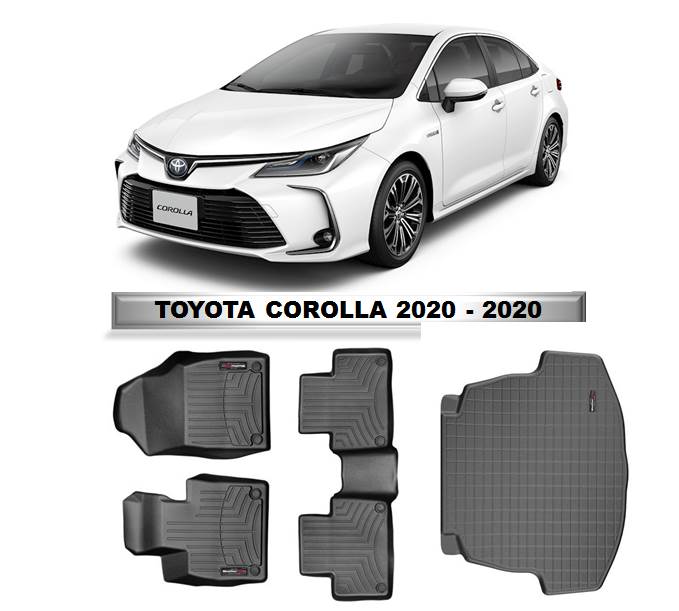 Alfombra WeatherTech primera, segunda fila y maleta para Toyota Corolla 2020-2024