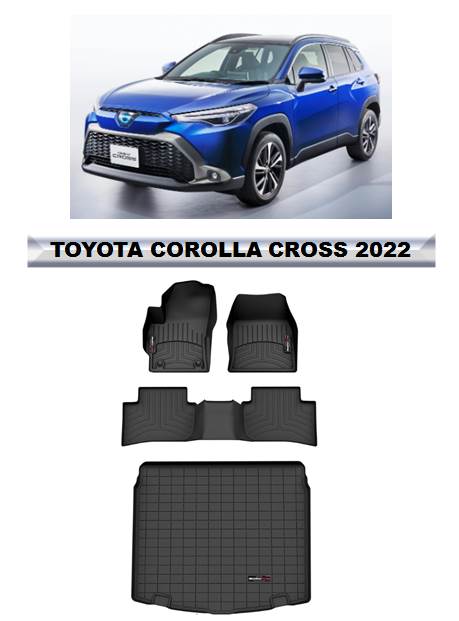 Alfombra WeatherTech primera, segunda fila y maleta para Toyota Corolla Cross 2022-2024
