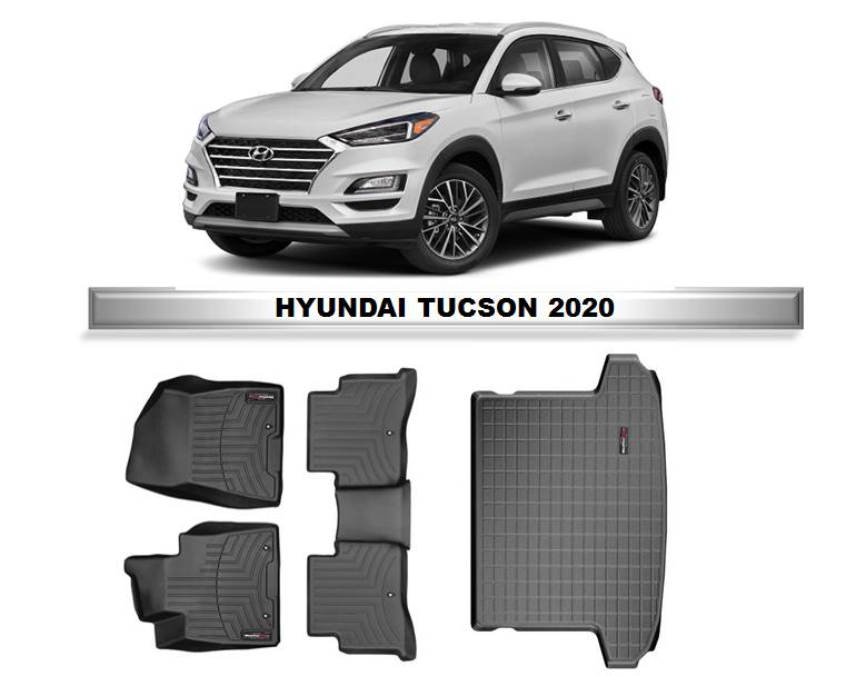 Alfombra WeatherTech primera, segunda fila y maleta para Hyundai Tucson 2019-2021