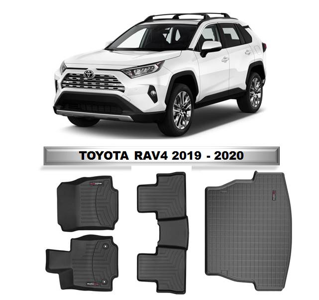 Alfombra WeatherTech primera, segunda fila y maleta para Toyota RAV4 2019-2024