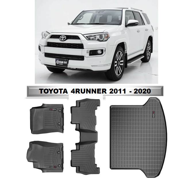 Alfombra WeatherTech primera, segunda fila y maleta para Toyota 4Runner Limited 2010-2024