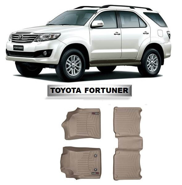 Alfombra WeatherTech Toyota Fortuner primera y segunda fila Nacional 2009 - 2020