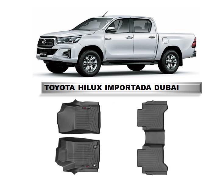Alfombra WeatherTech Toyota Hilux Importada Dubai 2016 -2020