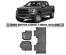 Cargar imagen en el visor de la galería, Alfombra WeatherTech Ford F-150 Raptor Cabina y Media 2015-2020

